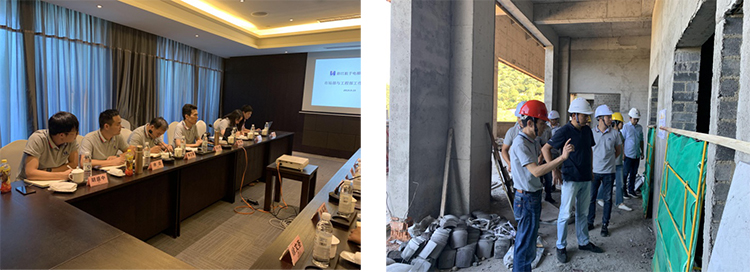 公司市場部工程部開展工地考察與工作溝通會(huì)議